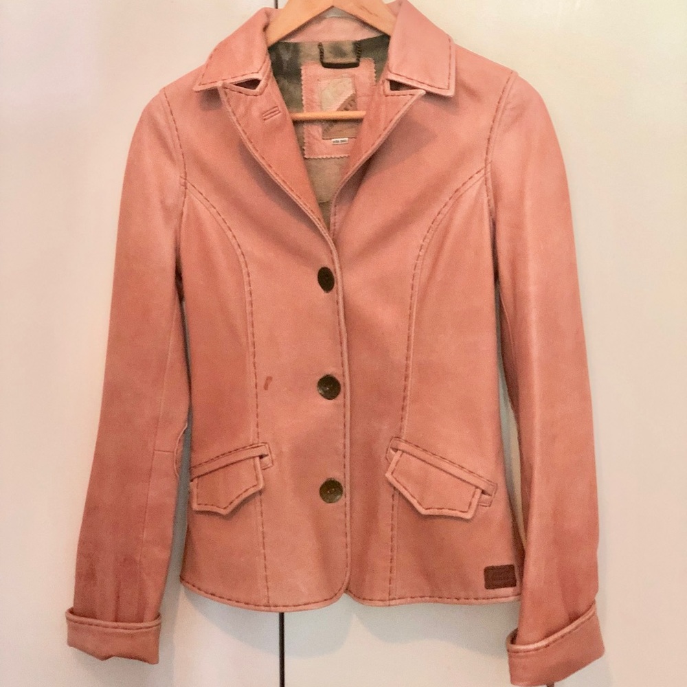 Miss Sixty Pink Leather Jacket